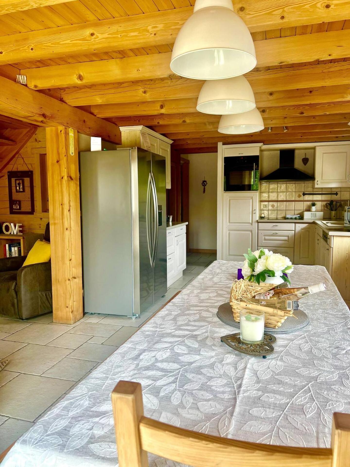 Charming Family Chalet For 8 People, With Private Hot Tub Les Clefs Exterior foto